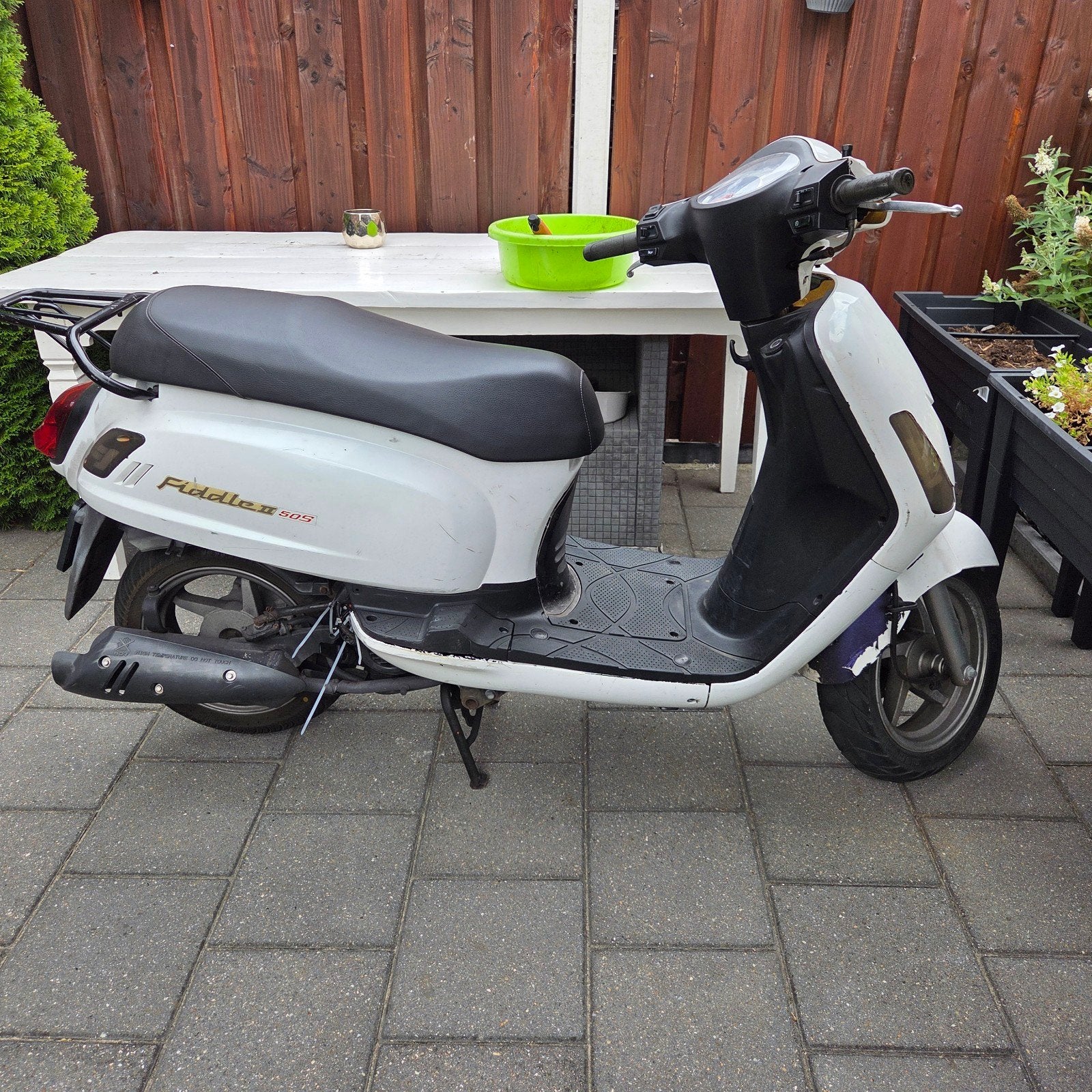 Sym Fiddle 2 Scooter - Wit, Ophalen, Gebruikt, Benzine, Fiddle