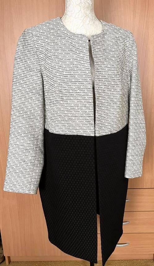 Promiss lang colbert maat 44 [DM], Kleding | Dames, Zwart, Maat 42/44 (L), Ophalen of Verzenden, Zo goed als nieuw