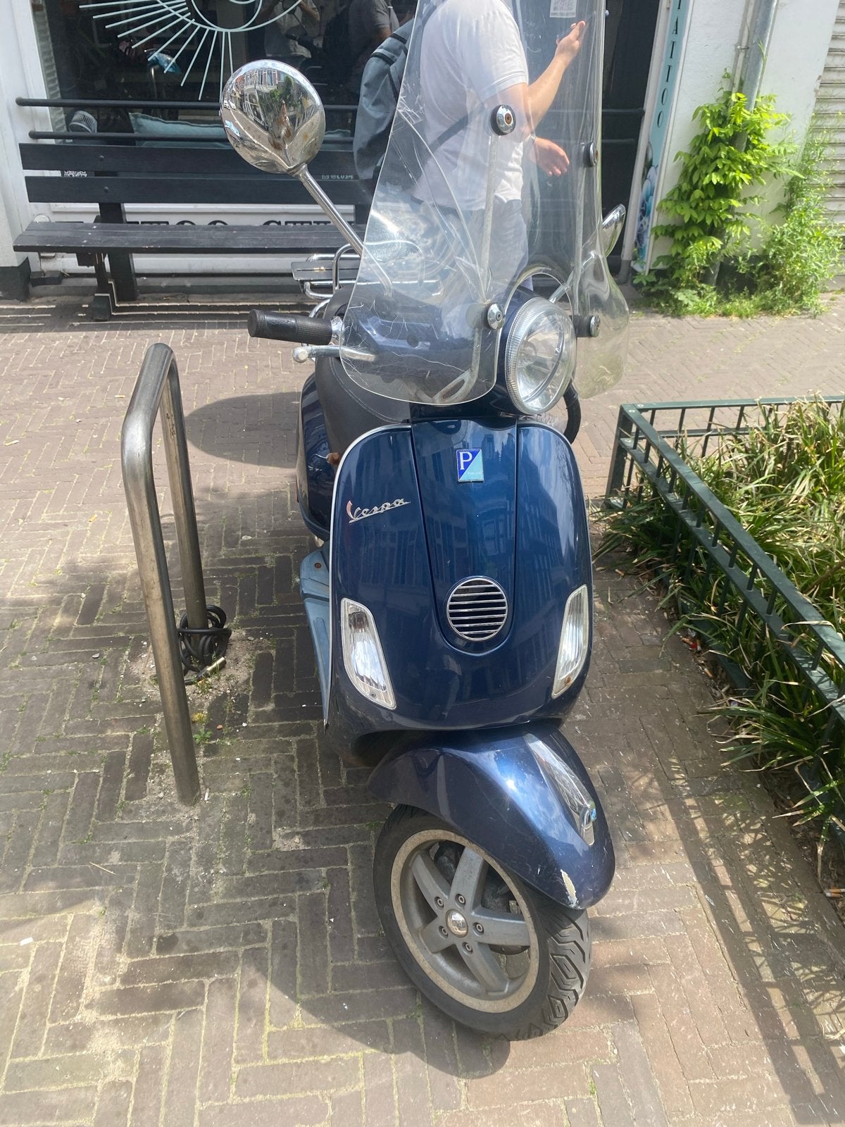 Vespa LX 50 - Blauw - Opknapper/Onderdelen, Gebruikt, Maximaal 45 km/u, Ophalen of Verzenden, Benzine
