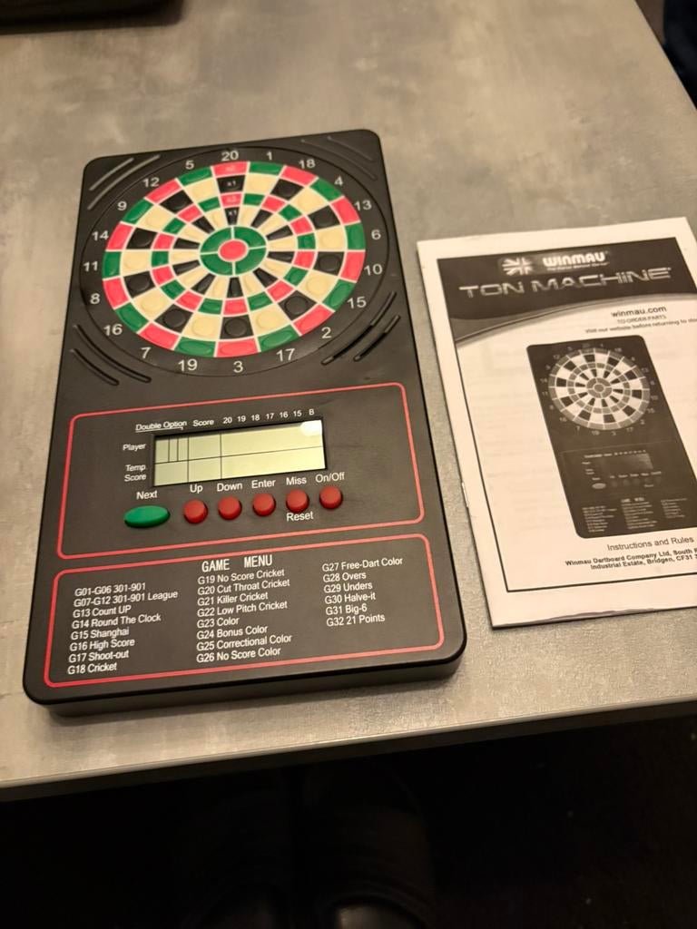 Winmau Ton Machine touchpad scorebord 2, Sport en Fitness, Darts, Ophalen of Verzenden, Zo goed als nieuw