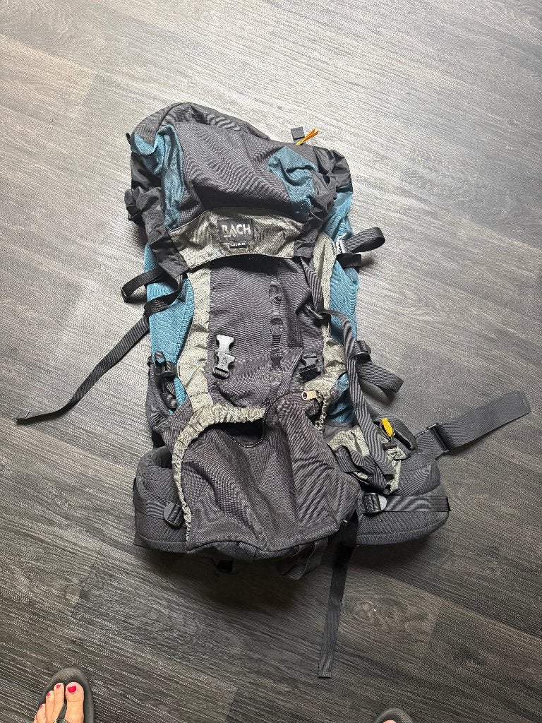 Bach Lite Mare trekking backpack 60/65L + transporthoes, Ophalen of Verzenden, Zo goed als nieuw, Rugzak