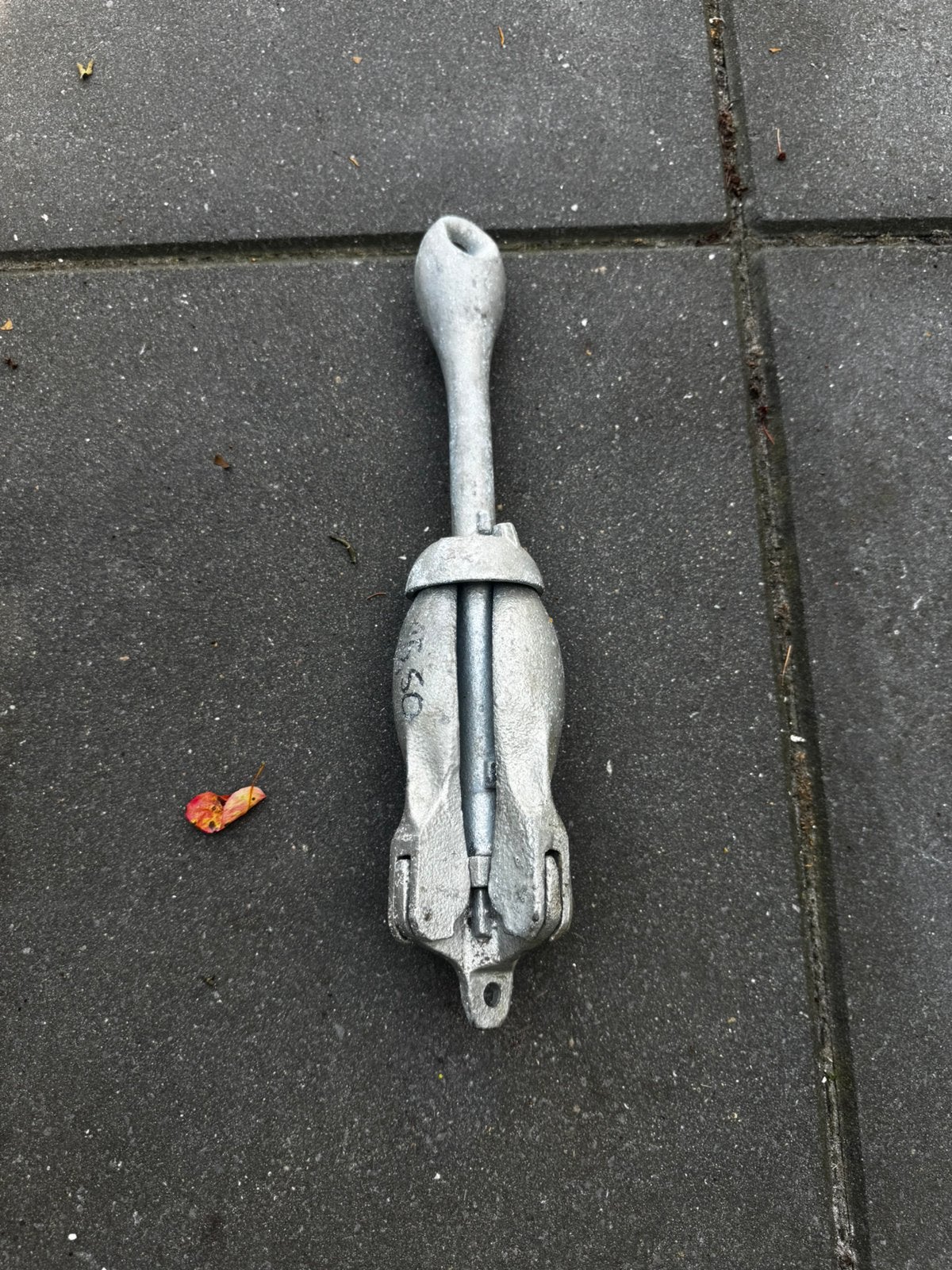 Klapanker 2,5kg, Watersport en Boten, Bootonderdelen, Ophalen of Verzenden, Zo goed als nieuw, Zeilboot of Motorboot