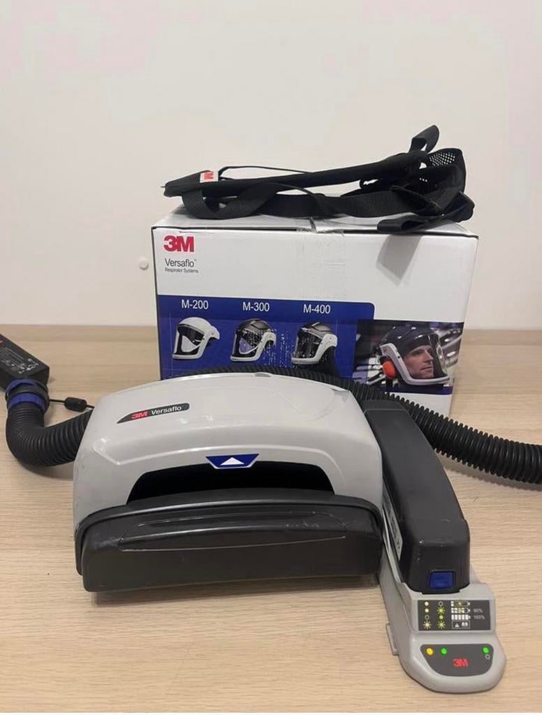Complete 3M Versaflo TR-600 Set – Helm NIEUW + 2 Accu’s, Lassen