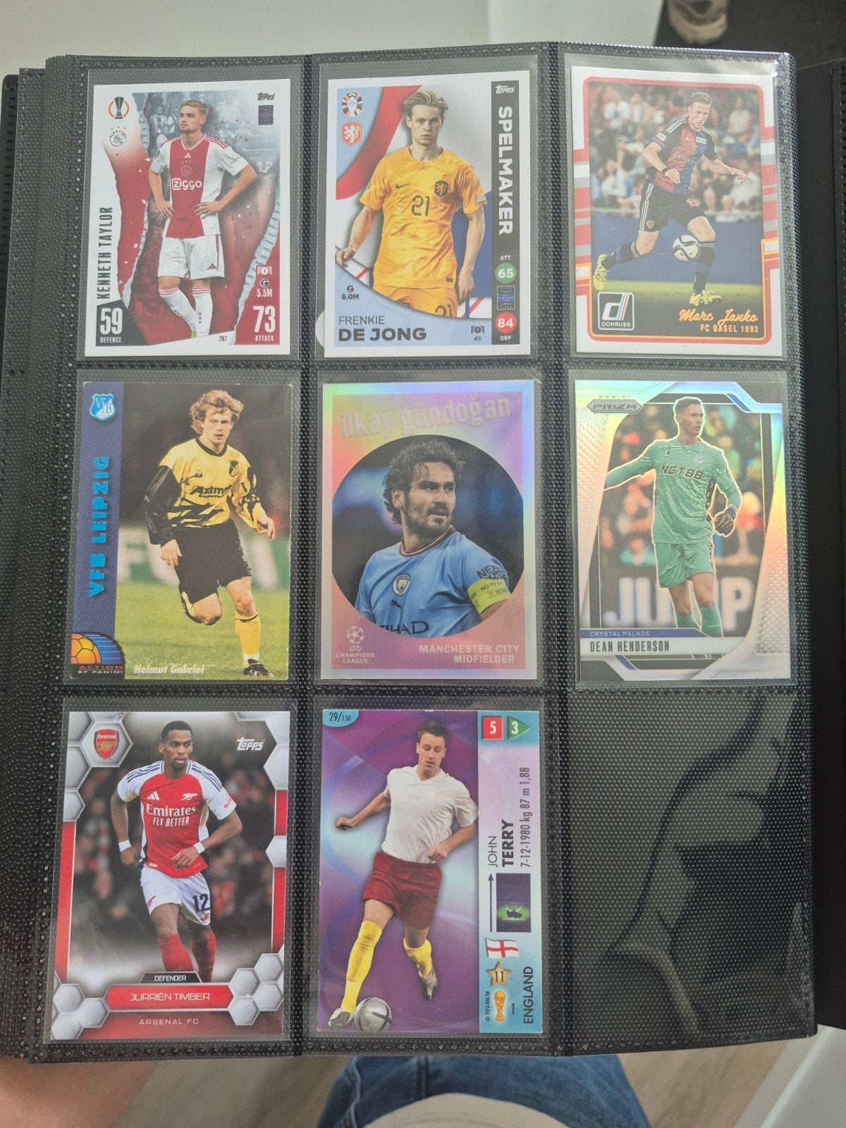 8 Topps en Panini kaarten., Ophalen of Verzenden, Zo goed als nieuw, Meerdere kaarten