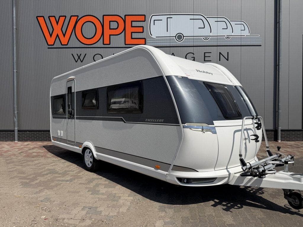 Hobby Excellent 540 UFF MOVER TENT FIETSENDRAGER, Caravans en Kamperen, Rondzit, Hobby, Bedrijf, Schokbreker