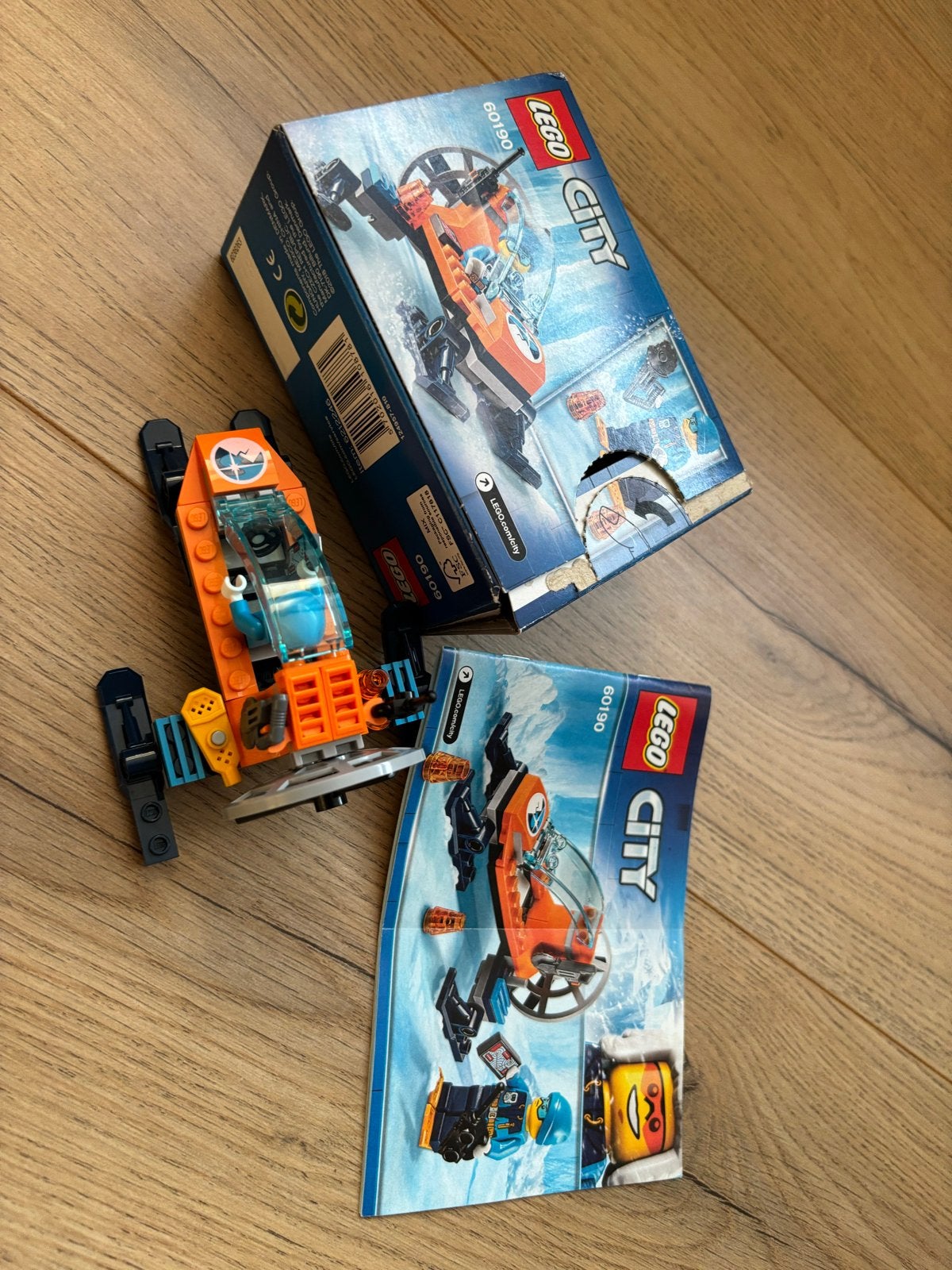 47) LEGO City 60190 Arctische IJsglijder met minifiguur, Lego, Ophalen of Verzenden, Compleet, Complete set
