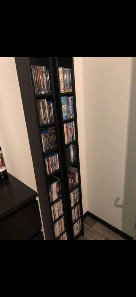Boekenkasten - Zwart, Slank en Modern, Ophalen, Met plank(en), Minder dan 50 cm, Gebruikt