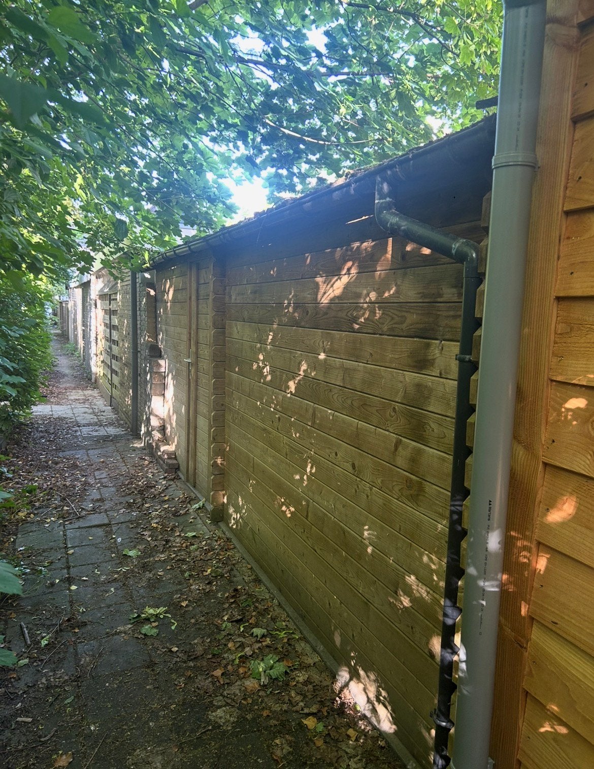 Overkapping hout gratis, Tuin en Terras, Tuinhuizen, Ophalen, Gebruikt, Schuur