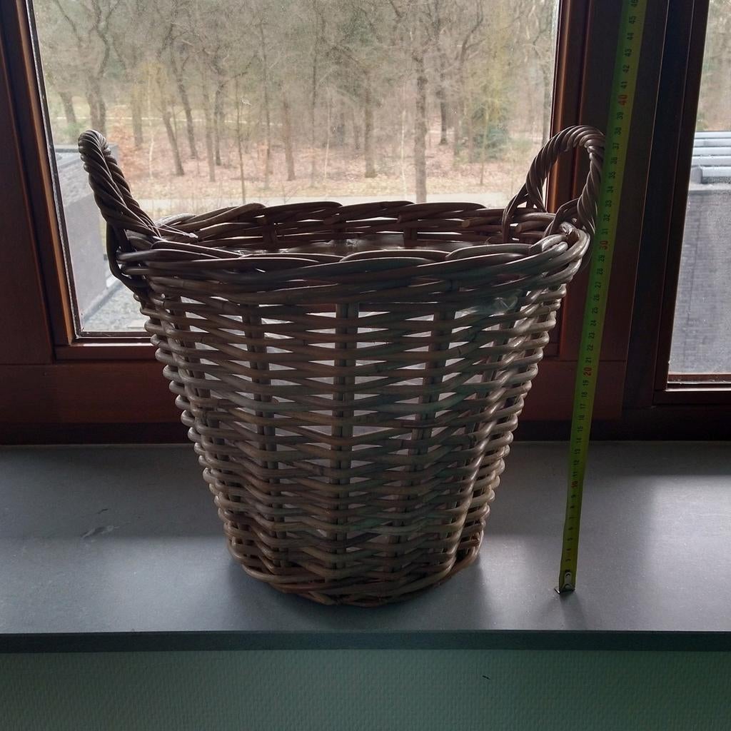 Rieten planten mand  nieuw, Tuin en Terras, Bloembakken en Plantenbakken, Ophalen, Nieuw, Rond, Minder dan 30 cm