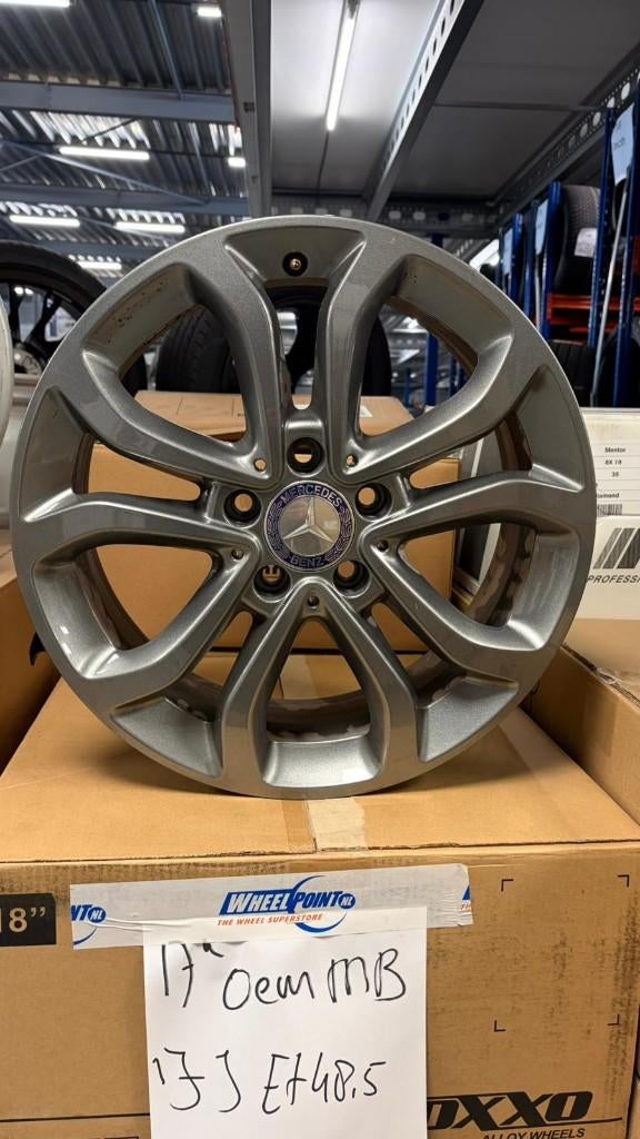 17'' Originele Mercedes Velgen 5x112 A/B/C Klasse, Gebruikt, Velg(en), 17 inch, Ophalen of Verzenden