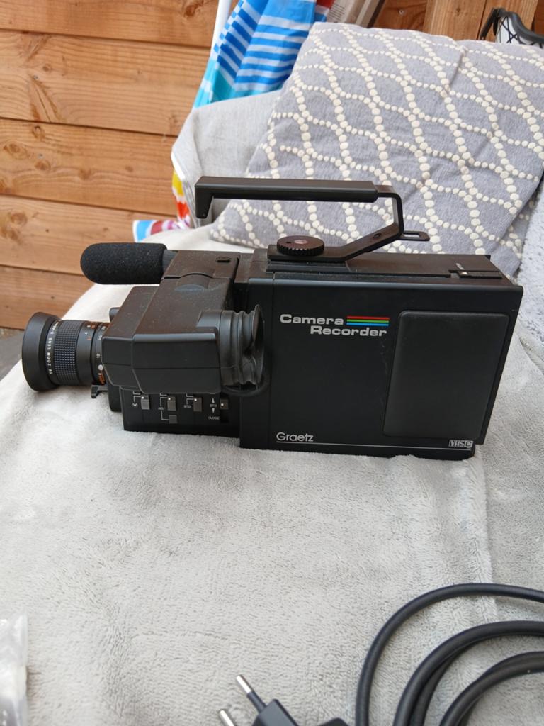 Vintage Graetz TMC 4865 vhs/c videocamera., Ophalen of Verzenden, VHS-C of SVHS-C, Camera