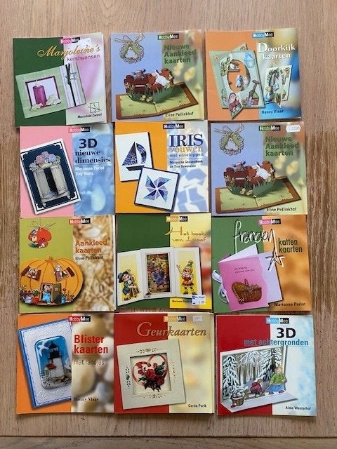 12xhobby mee boekjes kaarten maken 3D, Boeken, Ophalen of Verzenden, Zo goed als nieuw, Overige onderwerpen
