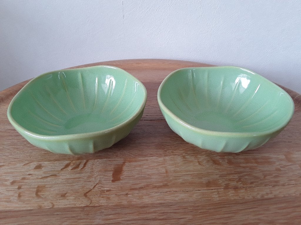 2 groene schaaltjes Intermezzo design by Joyye, Overige merken, Nieuw, Ophalen of Verzenden, Schaal of Schalen