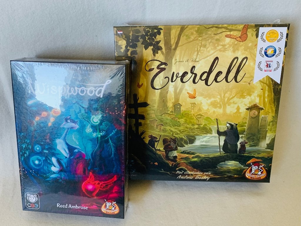 Everdell Basisspel incl Puzzelspel Wispwood NL - Bordspel, White Goblin Games, Nieuw, Ophalen of Verzenden, Een of twee spelers