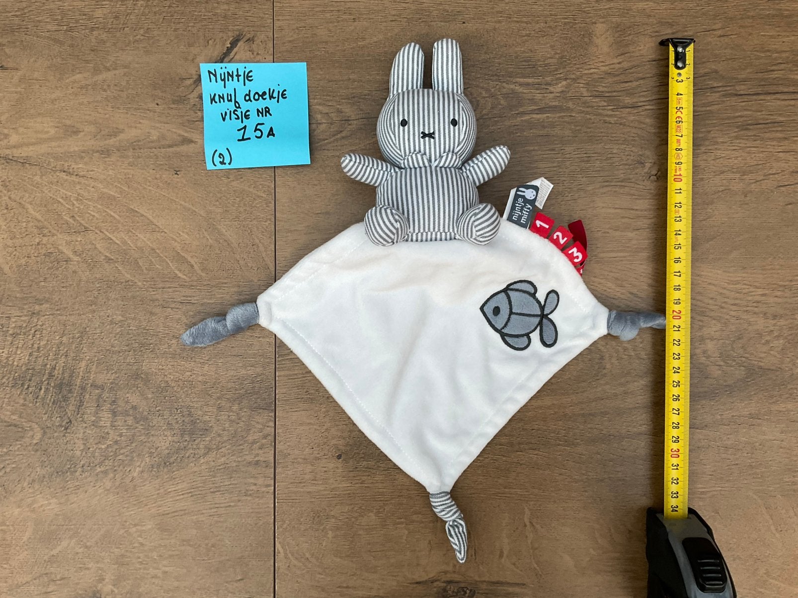 Nieuw wit grijs Nijntje knuffeldoekje, Ophalen, Nieuw, Kraamcadeau