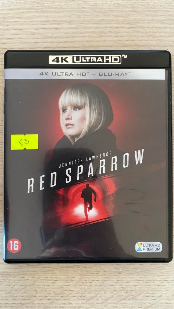 Red sparrow 4K blu ray NL versie, Ophalen of Verzenden, Zo goed als nieuw, Actie