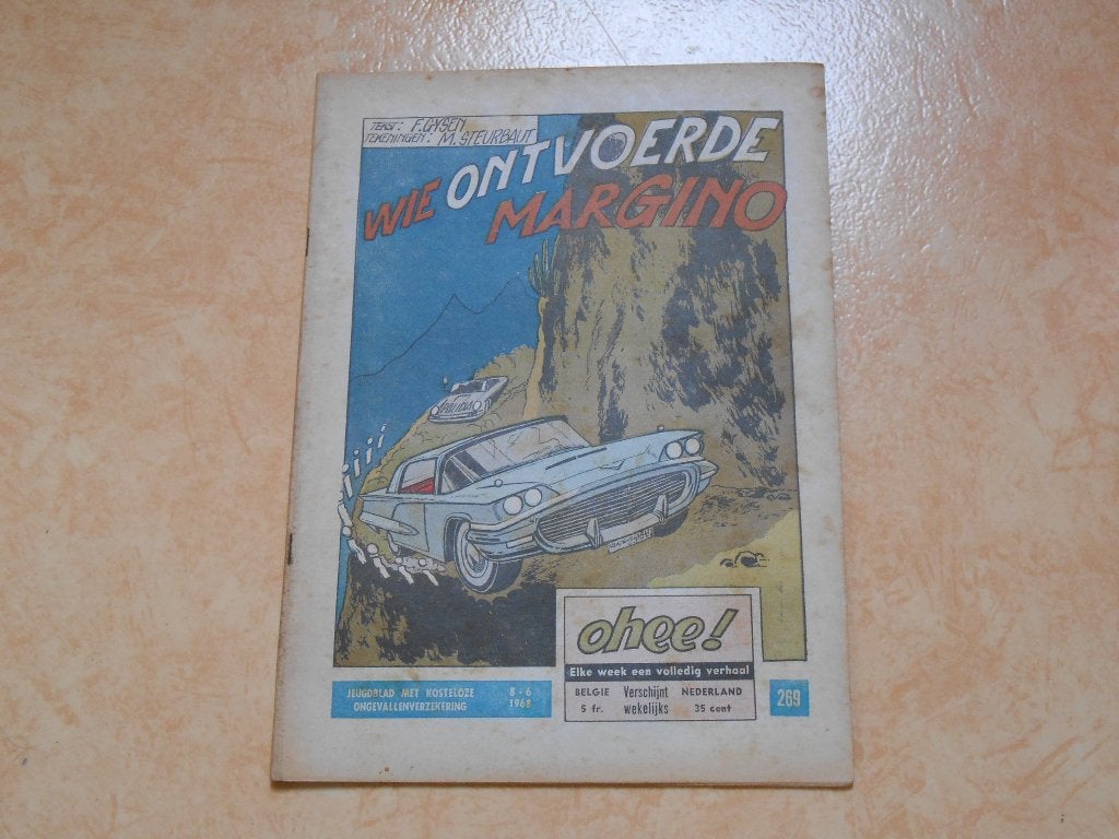 Ohee 269 Wie ontvoerde Margino 1968., Eén stripboek, Ophalen of Verzenden, Gelezen