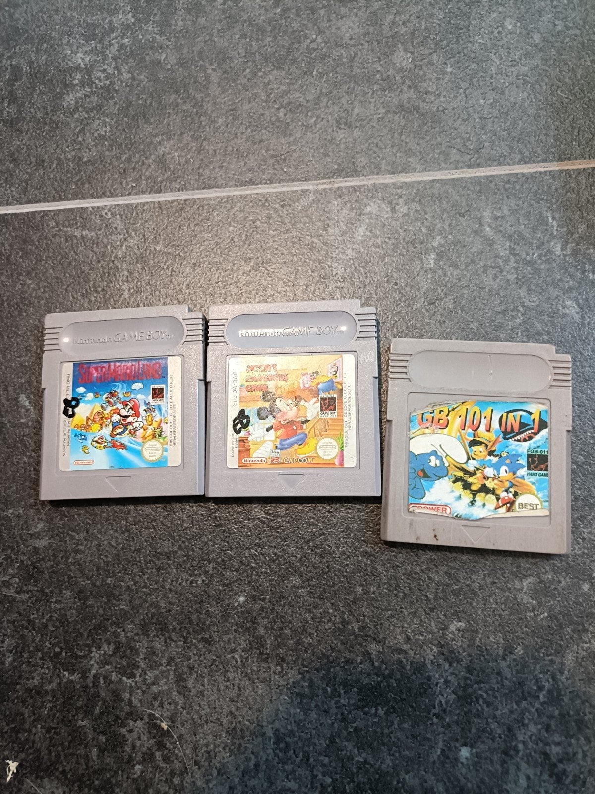 Game Boy games: Mickey Mouse, Moster in My Pocket, GB 101 i, Verzenden, Gebruikt, Platform