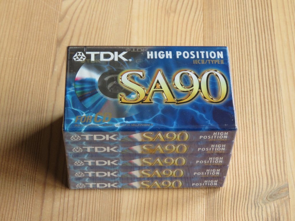TDK cassettebandjes SA90 en D60, Ophalen, 2 t/m 25 bandjes, Overige genres, Nieuw in verpakking
