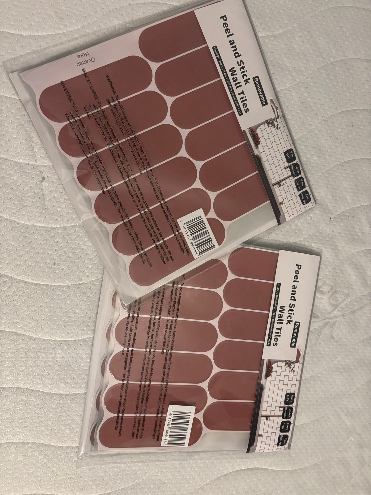 Wandtegel stickers terracotta beige - Peel and Stick, Ophalen of Verzenden, Nieuw, Overige materialen, Wandtegels