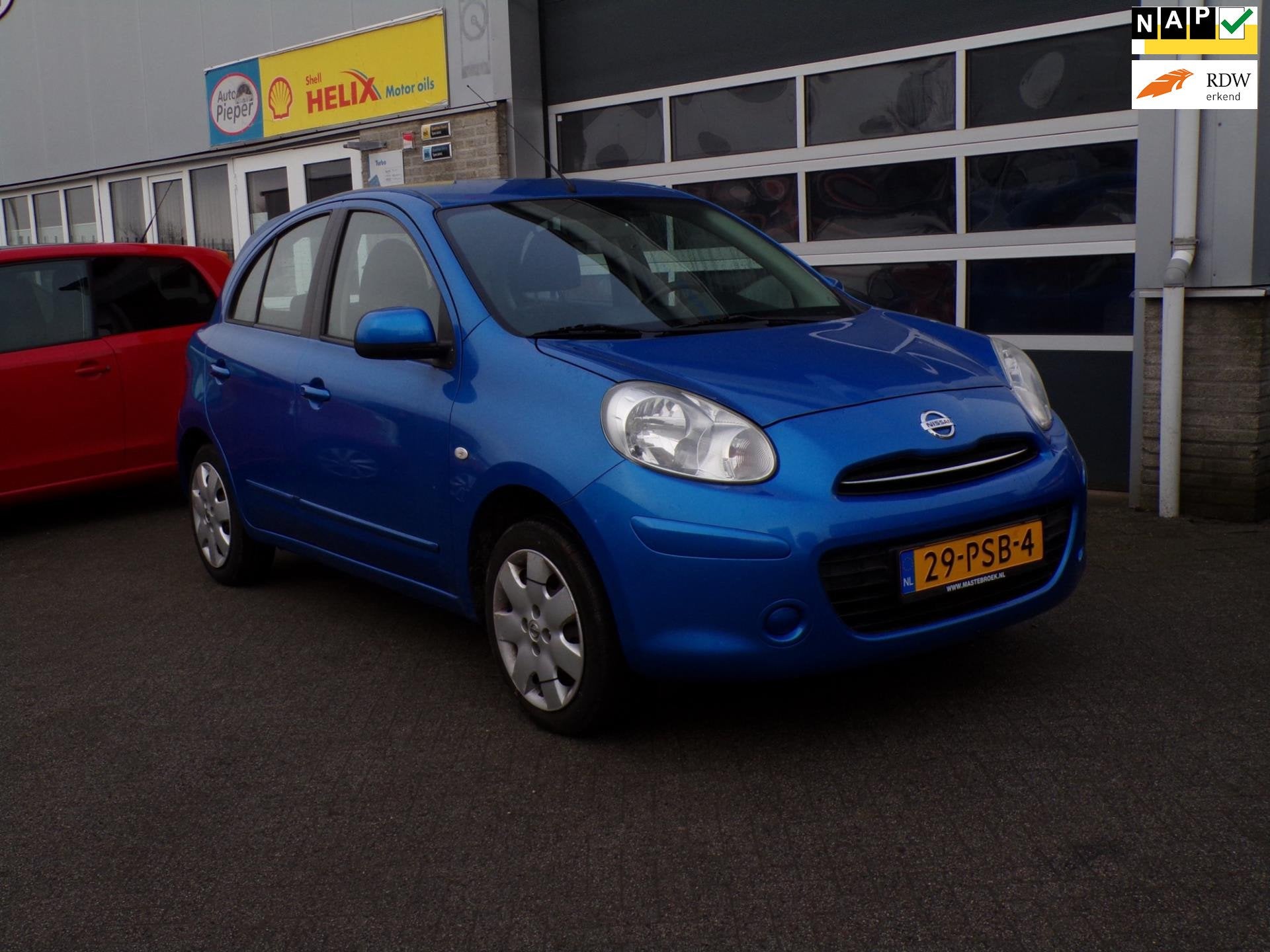 Nissan Micra 1.2 Acenta, Auto's, Voorwielaandrijving, Euro 5, Stof, Gebruikt