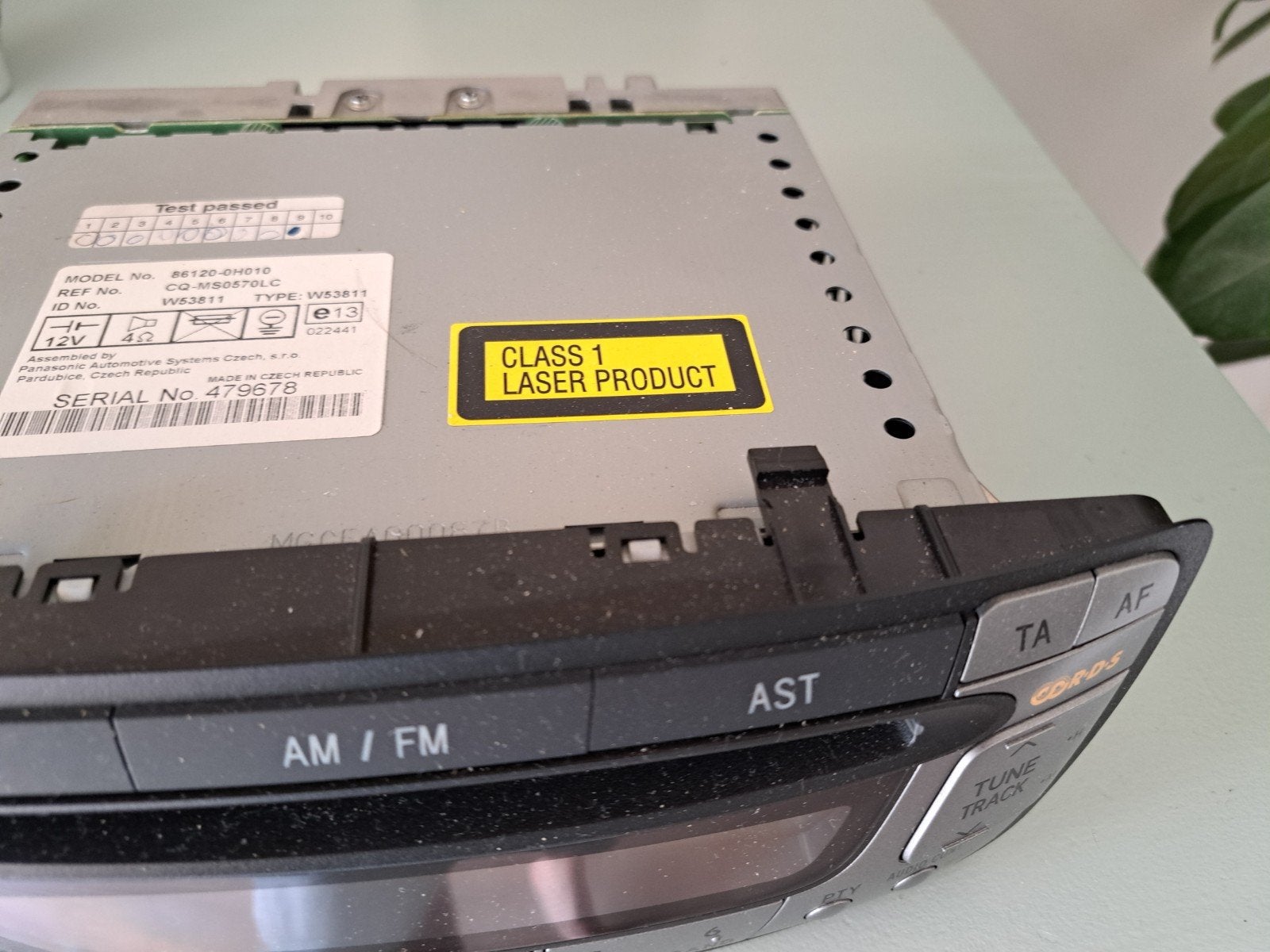 Toyota Aygo Radio CD Speler CQ-MS0707LC, Auto diversen, Autoradio's, Ophalen of Verzenden, Gebruikt