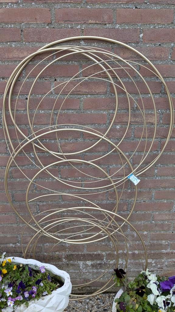 Intratuin decoratie goudkleurig 135 x 80 cm, Tuin en Terras, Ophalen, Nieuw