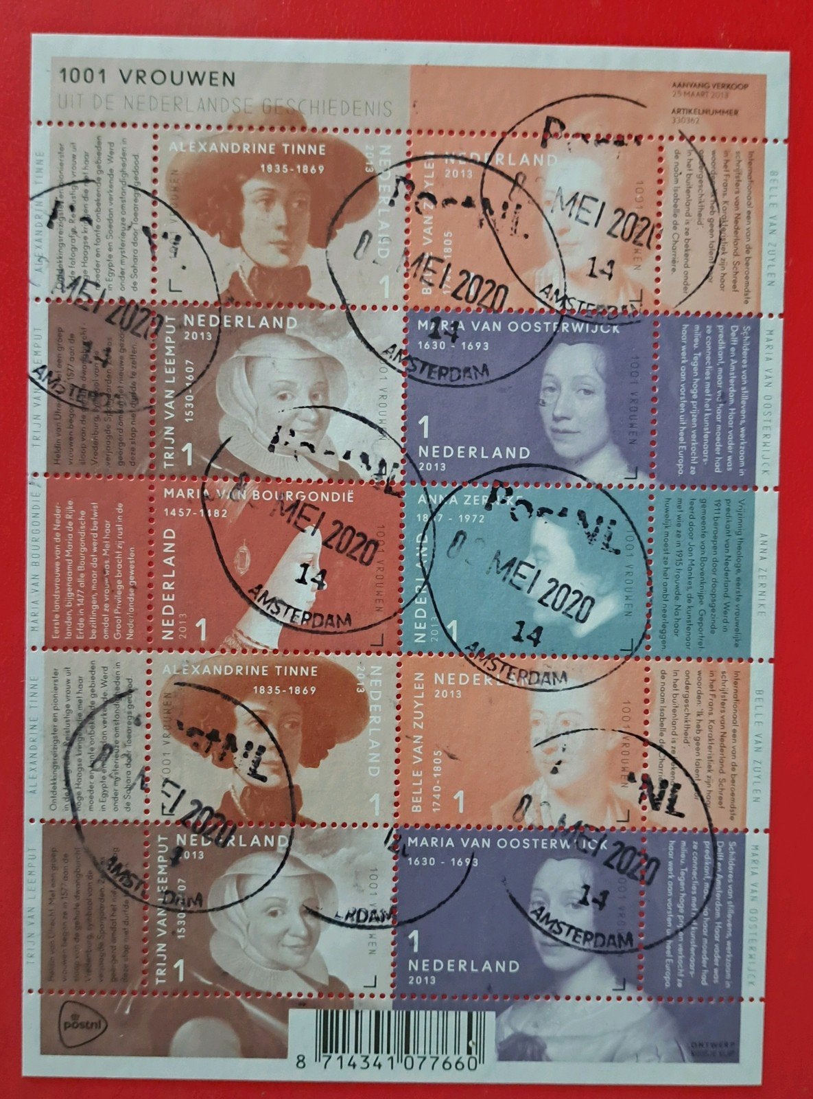 Prachtig vel 1001 vrouwen Nederlandse geschiedenis, Ophalen of Verzenden