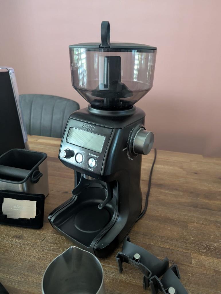 Sage Bambino plus & Smart Grinder pro set + meer, Witgoed en Apparatuur, Koffiezetapparaten, Ophalen, Gebruikt, Espresso apparaat