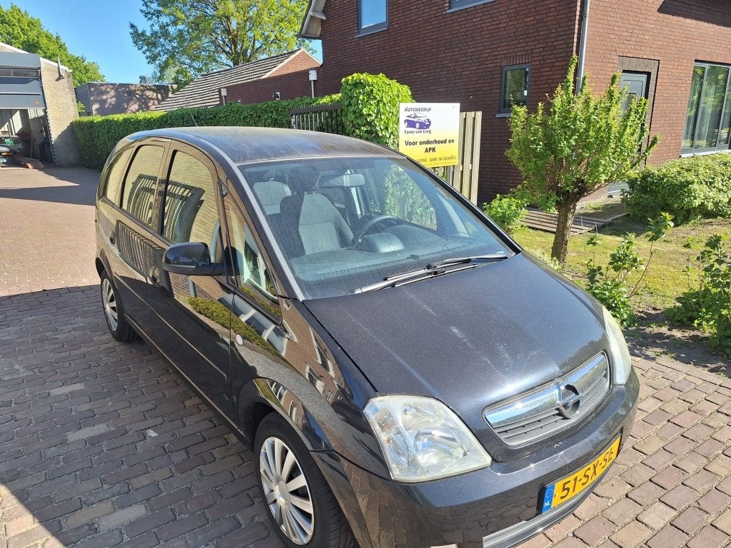 Opel Meriva 1.6-16V Executive (bj 2006, semi-automaat), Auto's, Opel, 15 km/l, 4 cilinders, Zwart, Origineel Nederlands