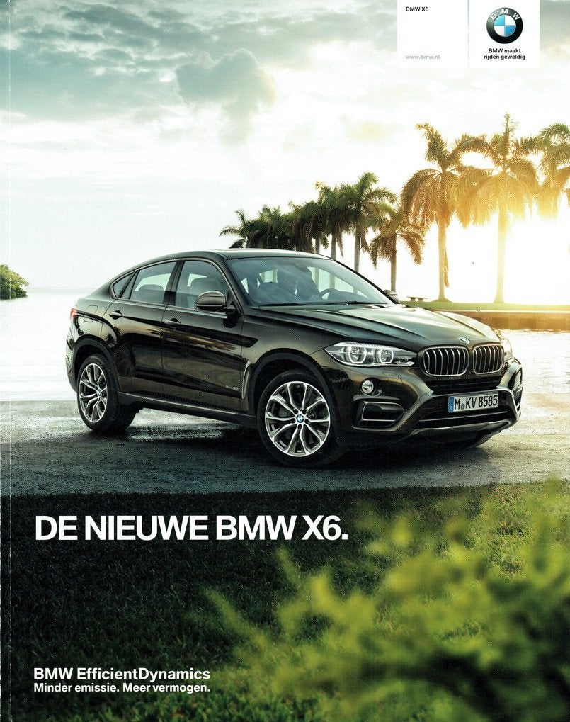Folder BMW X6 (2014), Verzenden, Gelezen, BMW