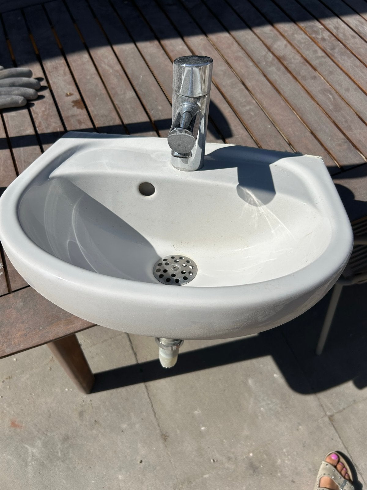Fontein met kraan van Grohe voor toilet of kleine ruimte, Ophalen, Gebruikt, Wastafel