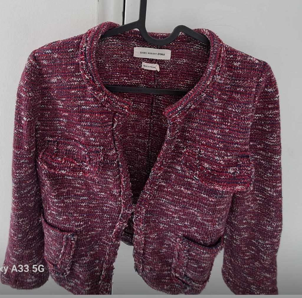 Isabel Marant Étoile "Ariana" Tweed Bouclé Jasje Maat 40, Maat 38/40 (M), Ophalen of Verzenden, Zo goed als nieuw, Jasje