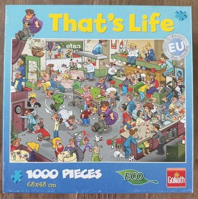Puzzel That’s Life 1.000 stukjes - Café, Ophalen of Verzenden, 500 t/m 1500 stukjes, Zo goed als nieuw, Legpuzzel