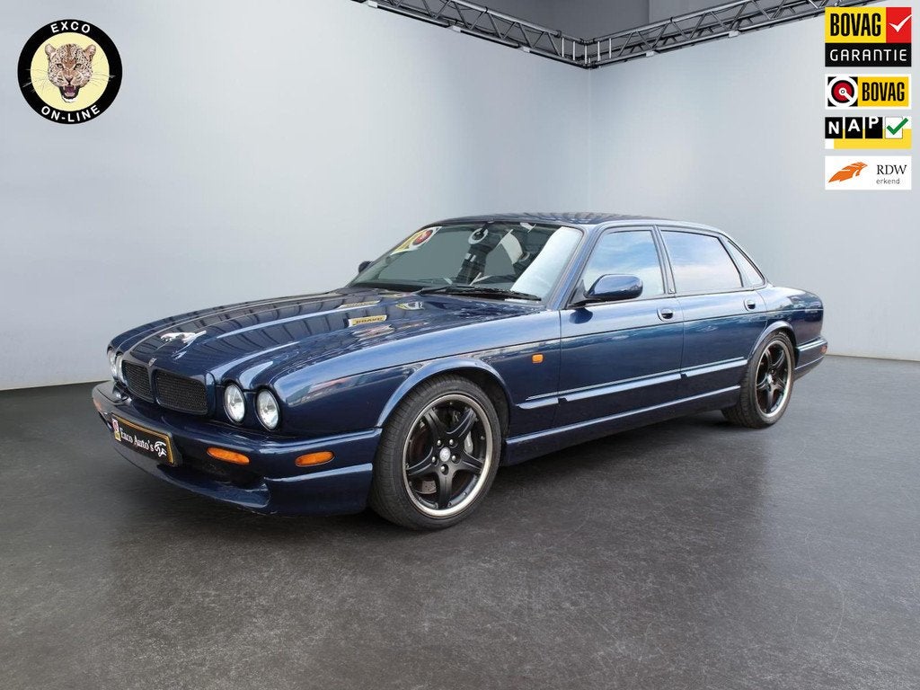 Jaguar XJR 4.0 V8, Auto's, Jaguar, Achterwielaandrijving, Gebruikt, Blauw, Bedrijf