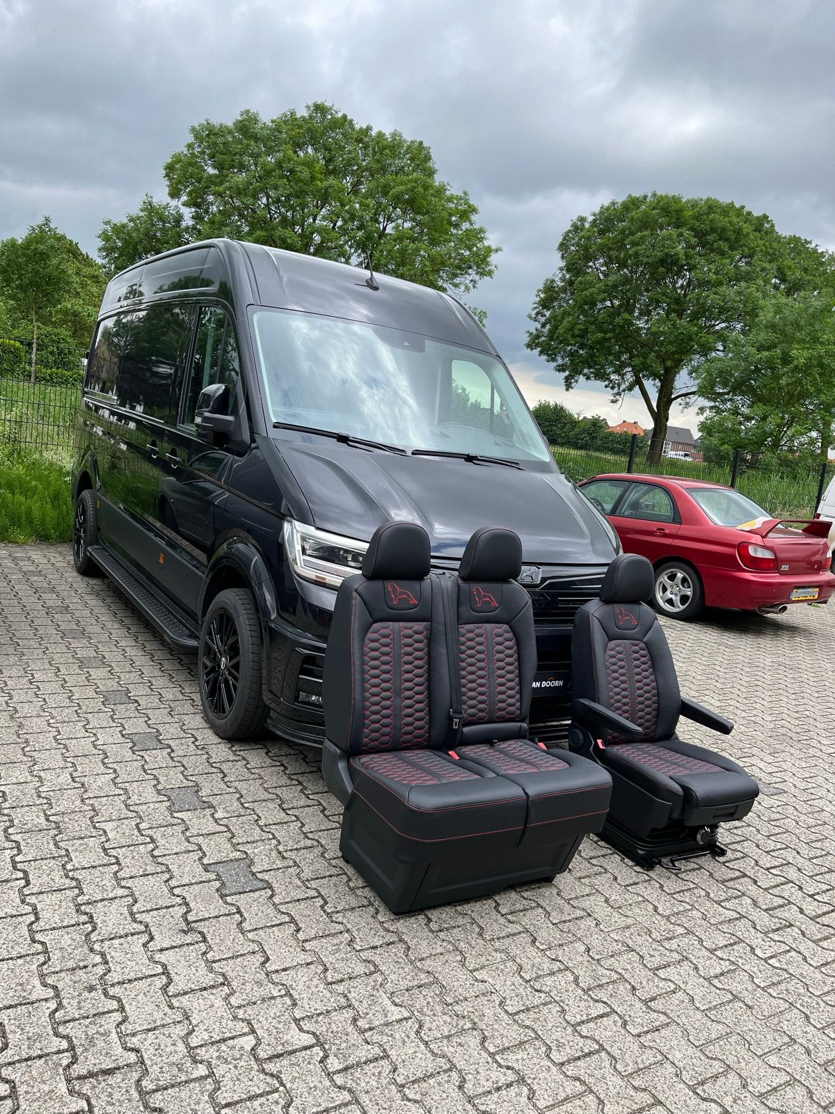 Luxe Nappa Lederen Bestuurdersstoel en Bank voor Bestelbus, Auto-onderdelen, Ophalen, Gebruikt, Volkswagen, B