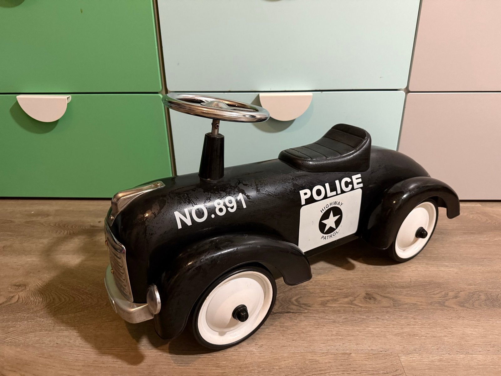 Marquant Politie Loopauto - Zwart, Ophalen, Gebruikt