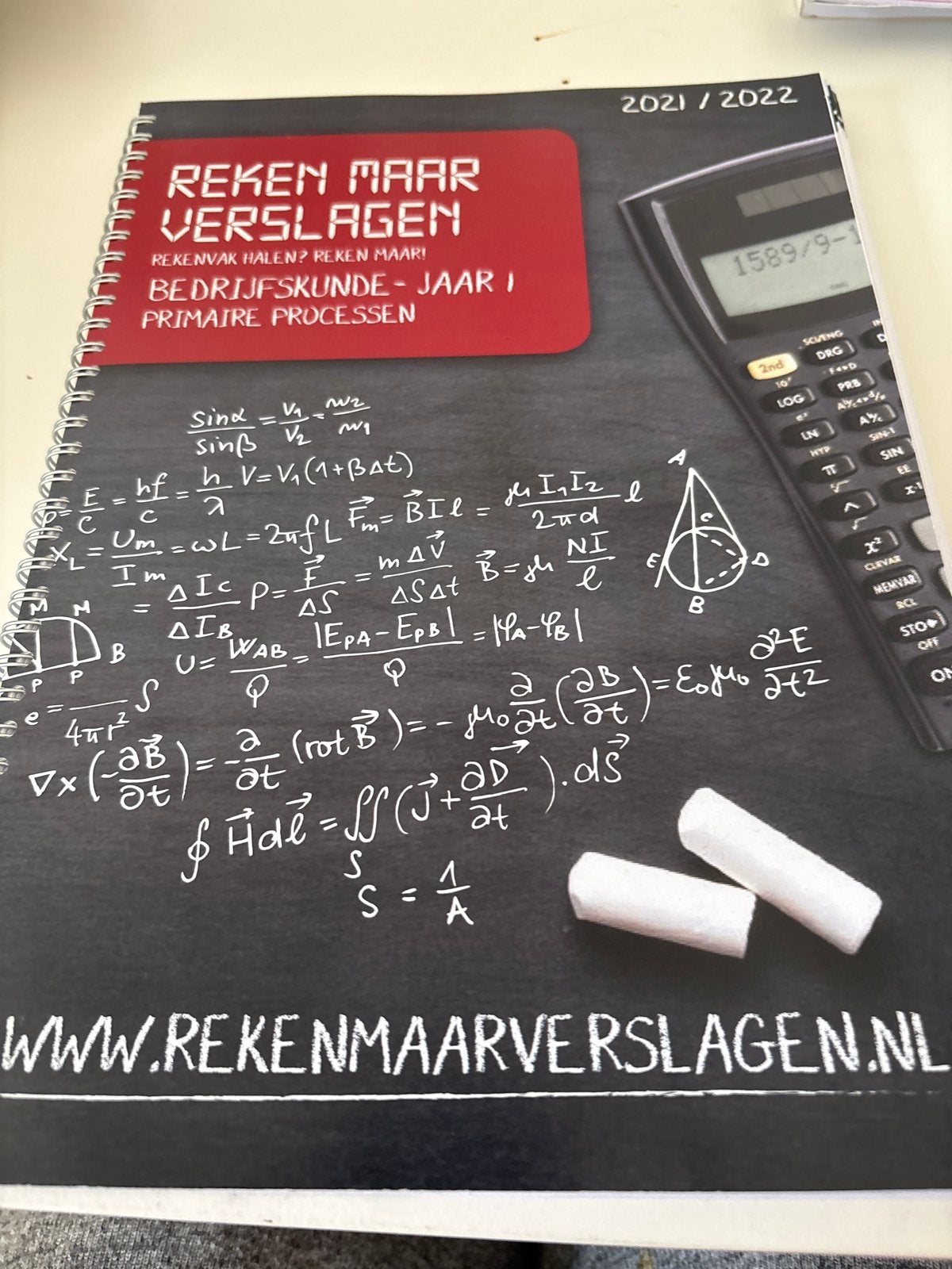 Reken Maar Verslagen Bedrijfskunde Jaar 1 Primaire Processen, Ophalen of Verzenden, Gamma, Zo goed als nieuw, HBO