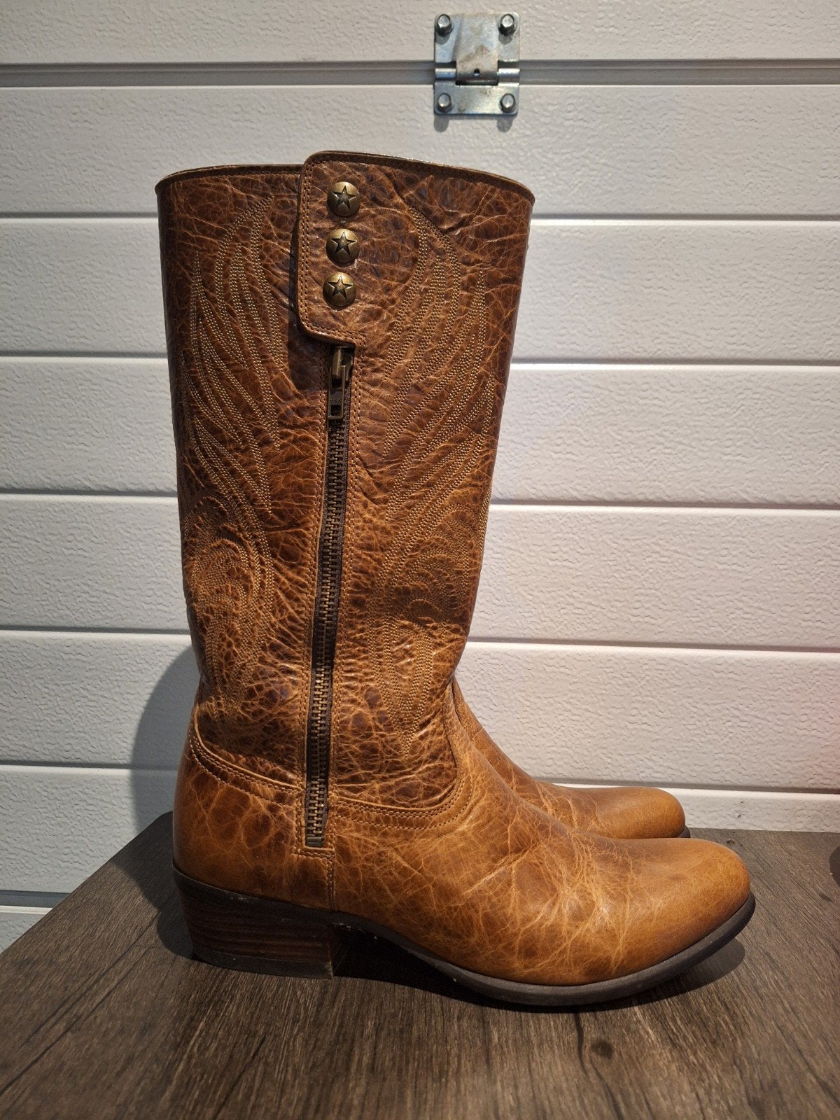 Prachtige Ariat laarzen, maat 41 - Zo goed als nieuw, Hoge laarzen, Ophalen of Verzenden, Zo goed als nieuw, Bruin