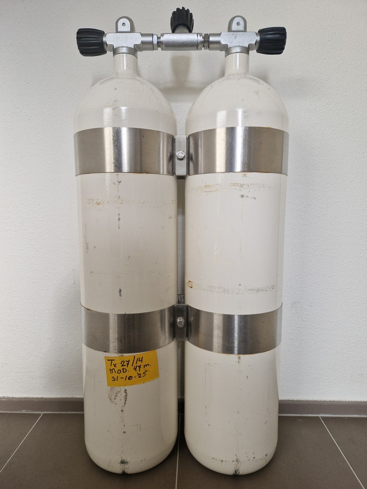 Duikset dubbel 12, DIR D12, Watersport en Boten, Ophalen, Duikfles