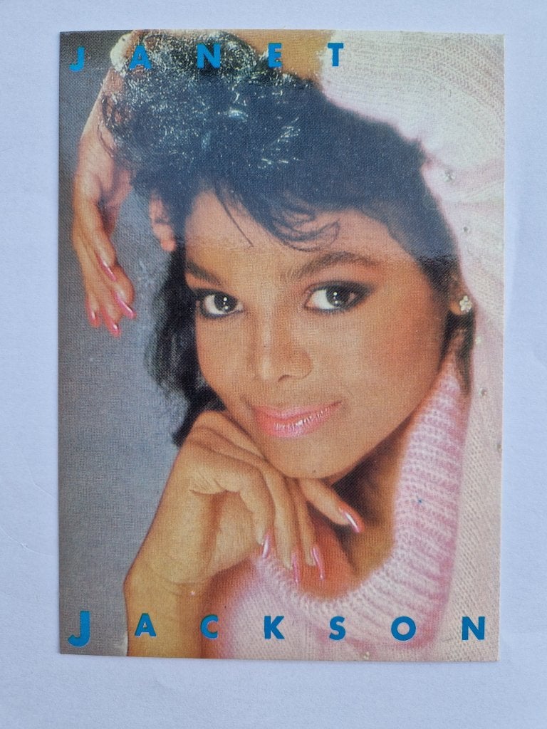 Janet Jackson Ansichtkaart, Verzamelen, Ansichtkaarten | Themakaarten, Ophalen of Verzenden, 1980 tot heden, Ongelopen, Sterren en Beroemdheden