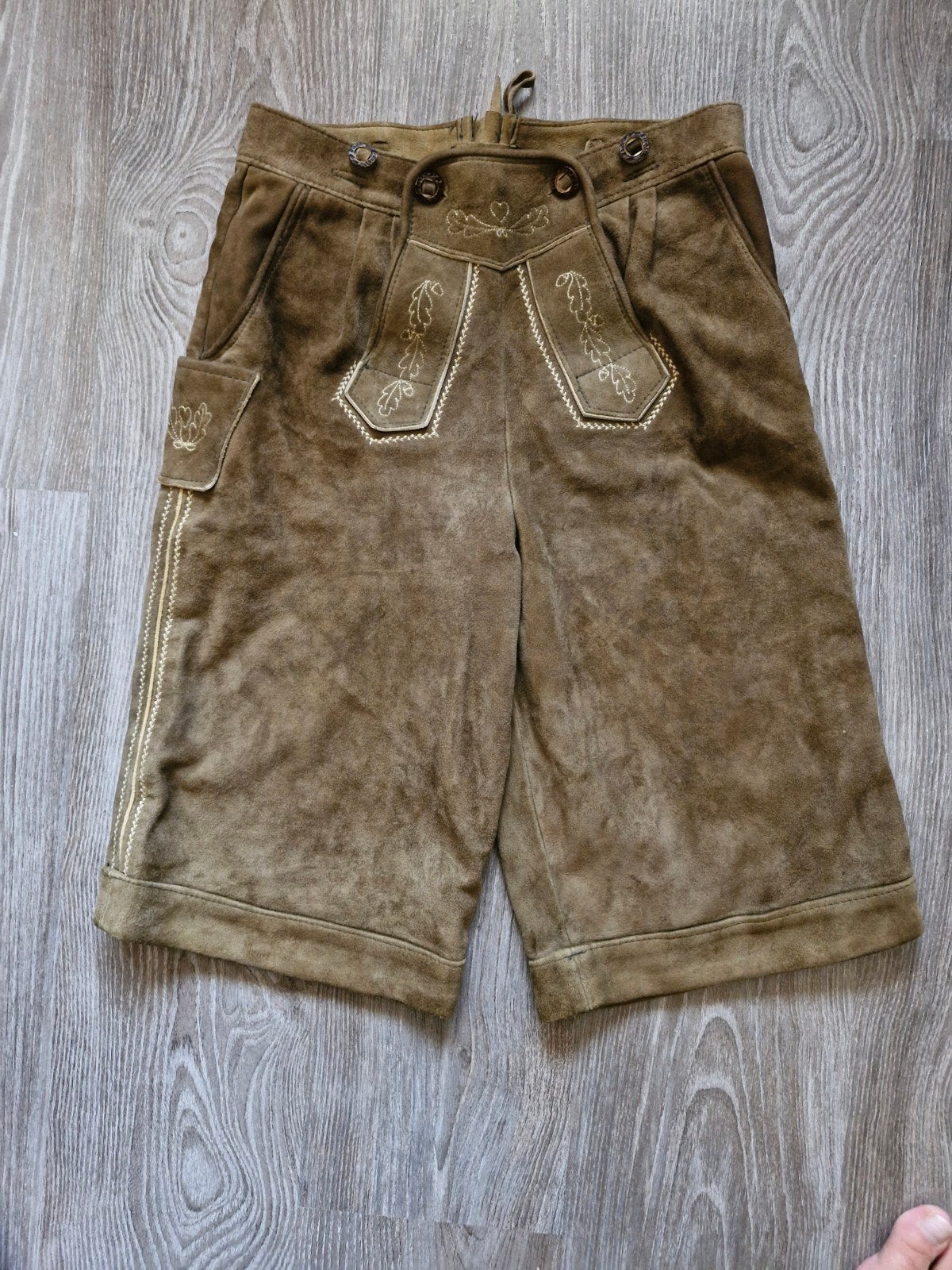 Heren Lederhose Maat S - Perfect voor Oktoberfest, Kleding | Heren, Ophalen of Verzenden, Gedragen, Maat 46 (S) of kleiner, Bruin