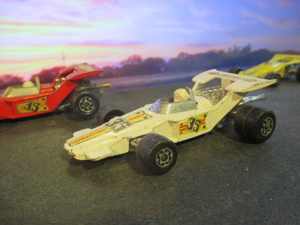 1:36 F1 Formule 1 - Matchbox SpeedKings K-35 1971 wit #2, Ophalen of Verzenden, Gebruikt, Auto, Overige merken