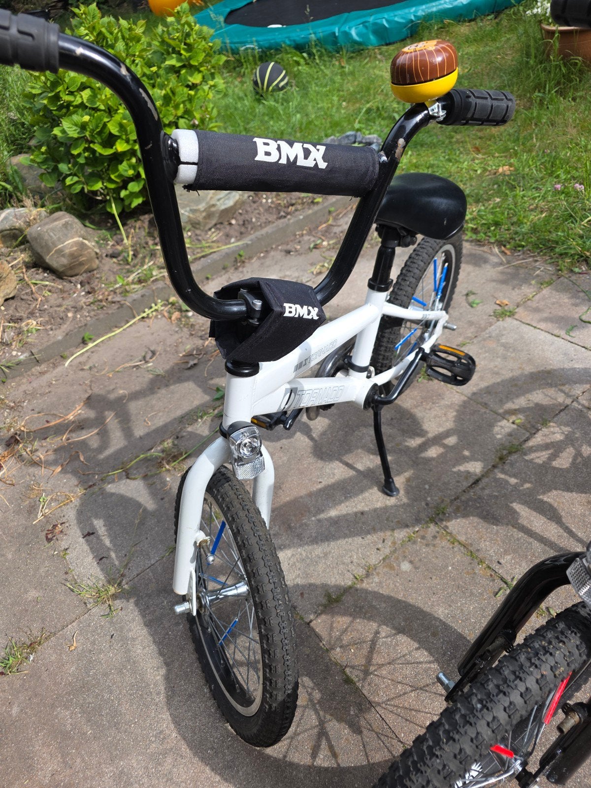 2x BMX Tornado kinderfiets 16 inch met zijwieltjes los, Ophalen, Terugtraprem, Staal, Tornado
