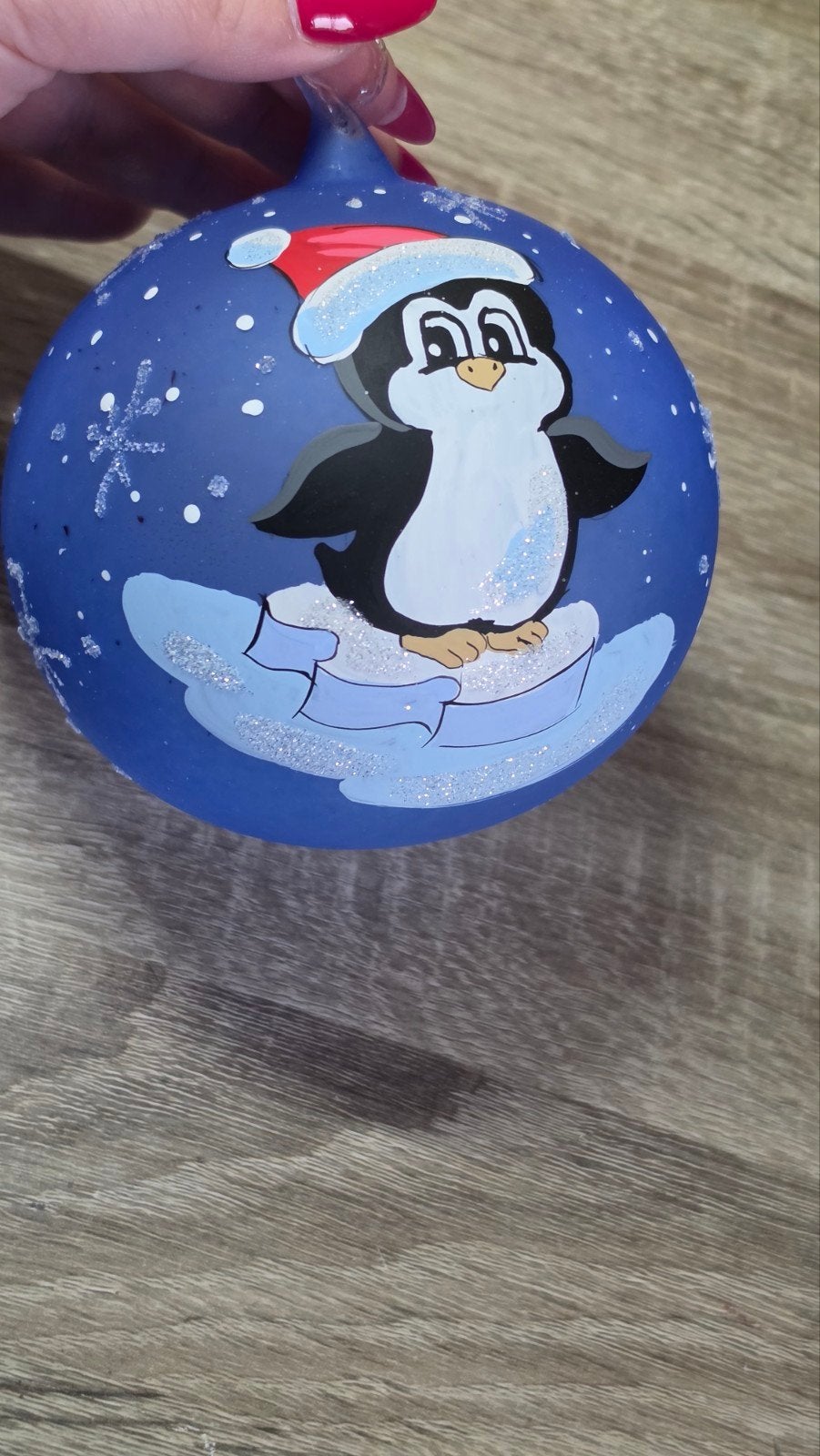 leuke grote glazen kerstbal, Ophalen of Verzenden, Nieuw