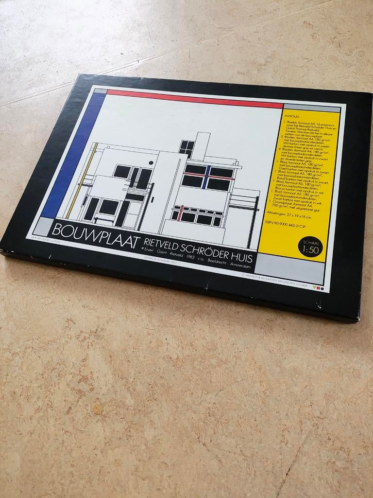 Complete Bouwplaat Rietveld Schröder Huis, Overige merken, 1:50 of kleiner, Overige typen, Ophalen of Verzenden