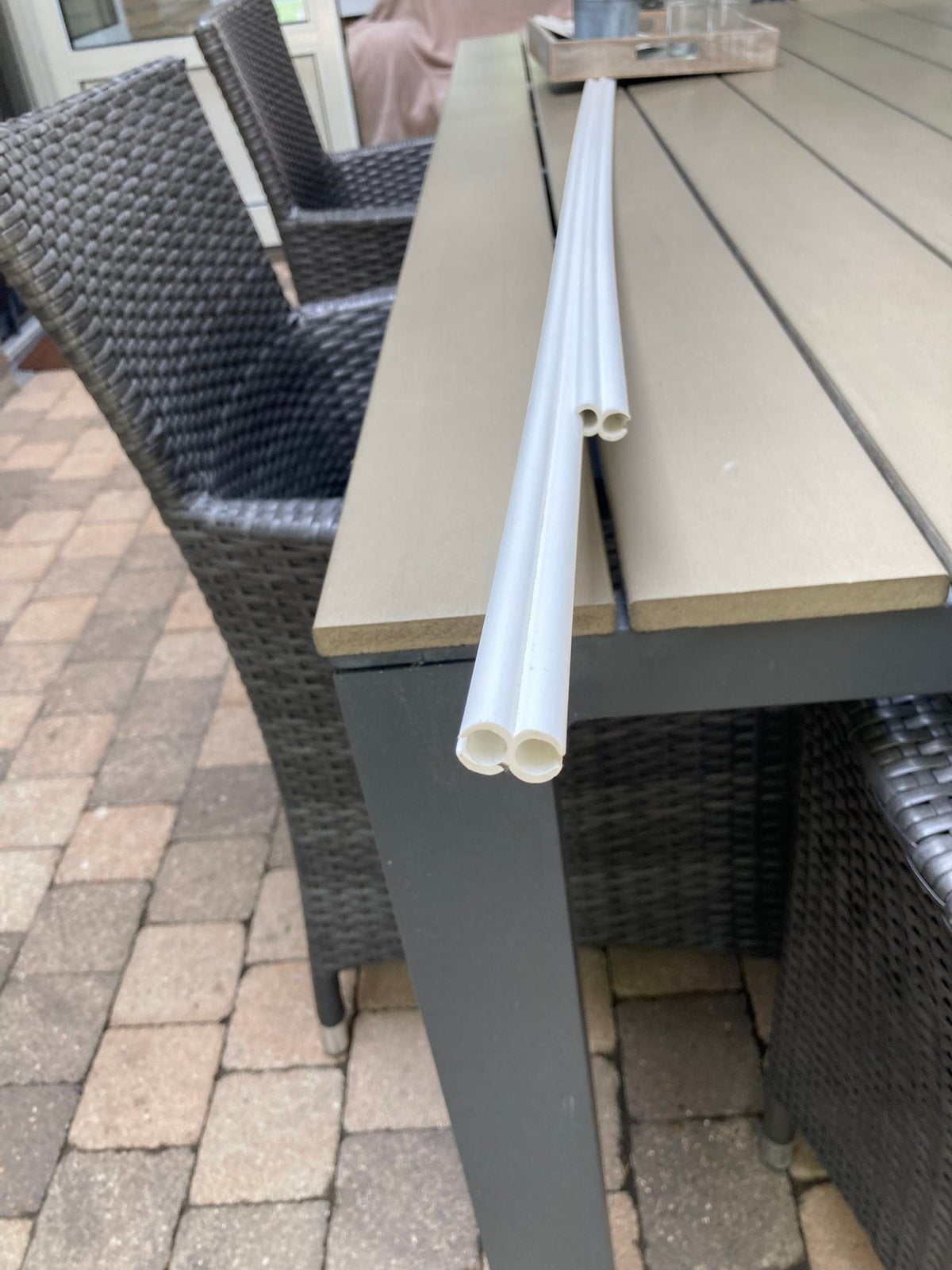 Koppelstrips 2x., Caravans en Kamperen, Ophalen, Gebruikt