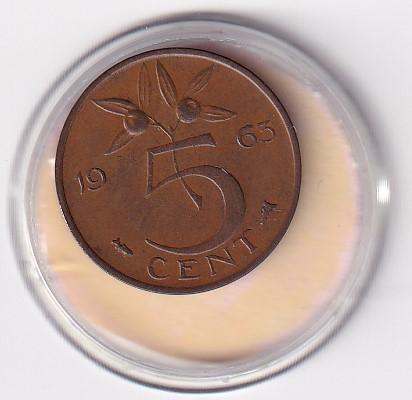 5 Cent 1963 Zeer Mooi, Verzenden, Koningin Juliana, 5 cent, Losse munt