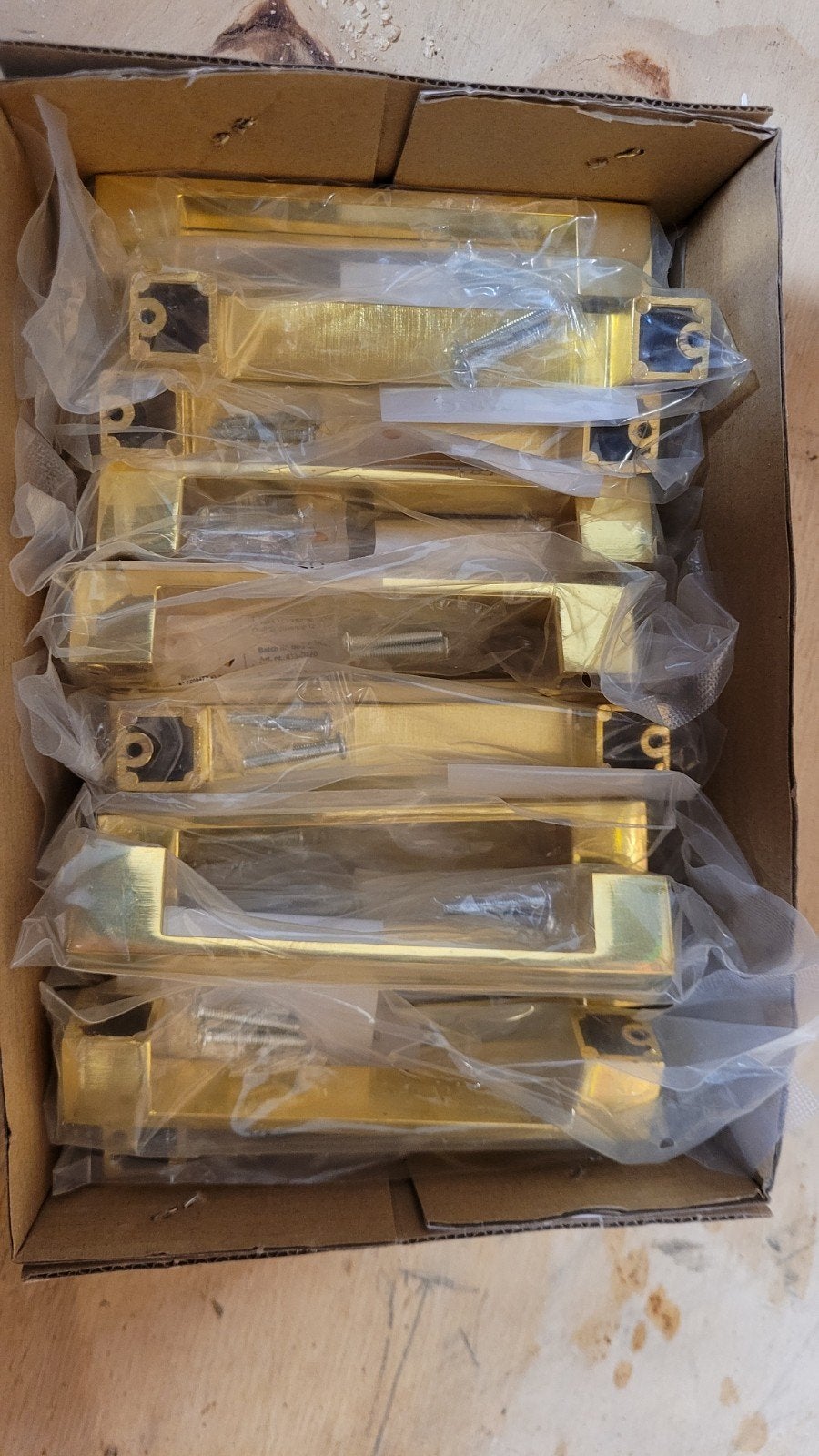 20 stuks Gouden Kastgrepen - Nieuw in doos, Ophalen of Verzenden, Nieuw