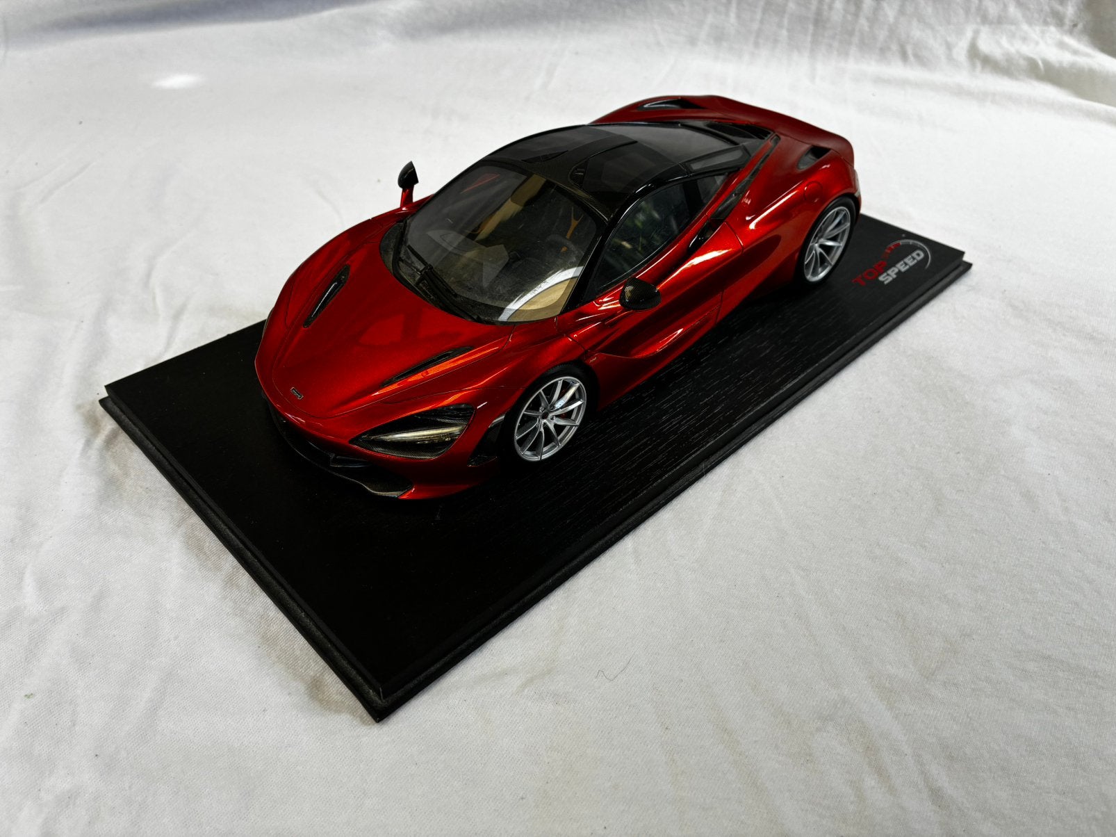 MCLAREN 720S VOLCANO ORANGE 1:18 TOP SPEED, Ophalen of Verzenden, Zo goed als nieuw, Auto, Overige merken